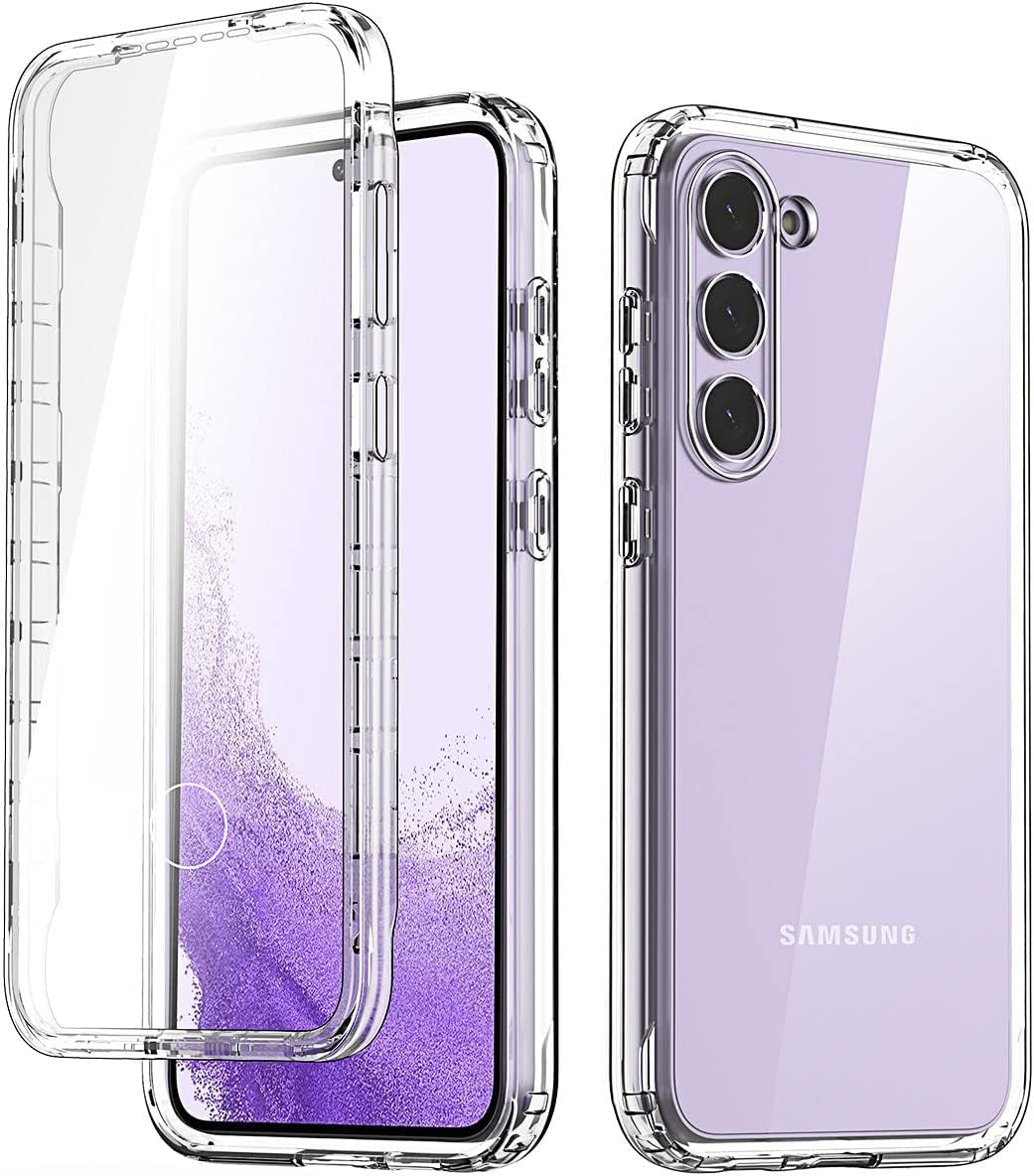 Aicase for Samsung Galaxy S23 plus Case Clear Full Body Rugged With[Tempered Screen Protector] Bumper Slim Soft Silicone Heavy Duty Protection Shockproof Cover for Samsung S23 plus Case 6.6" 2023_3