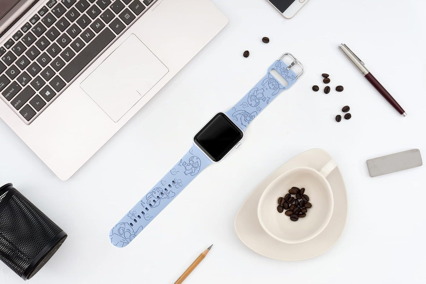 Engraved Sport Strap Compatible with Apple Watch Bands 38 40 41 42 44 45Mm, Women Man Cute Soft Silicone Wristband Replacement Iwatch Series 8 7 6 5 4 3 2 1 SE