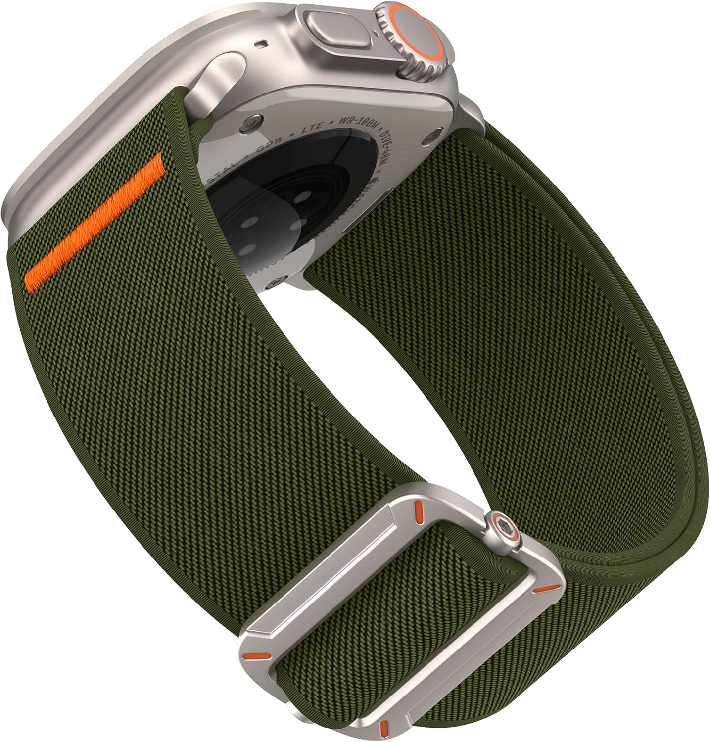 EOMTAM Stretchy Nylon Sport Band Compatible for Apple Watch Band 42Mm 44Mm 45Mm 49Mm Men,Wristbands for Iwatch Series 9 Ultra 2/1 8 SE 7 6 5 4 3