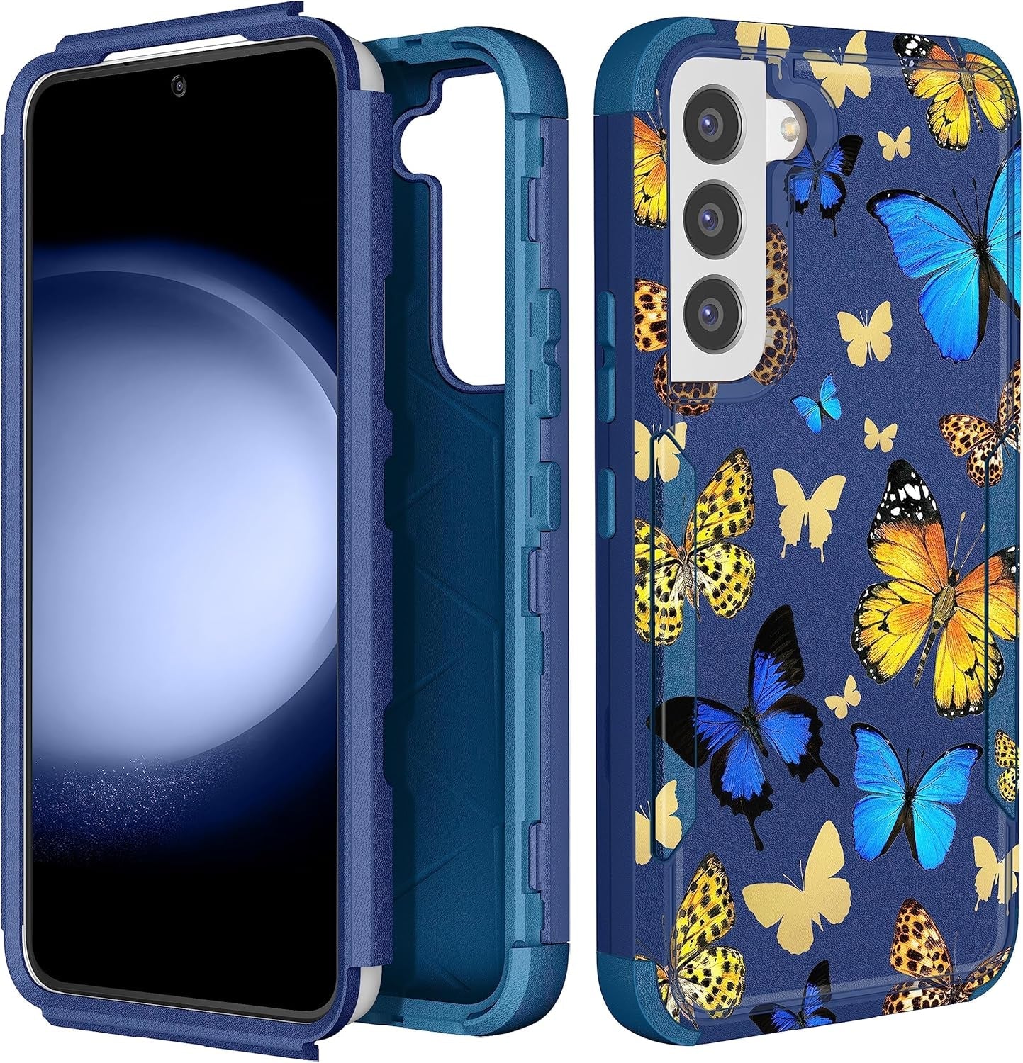 For Samsung Galaxy S22 Case Heavy Duty Protective Designer Strawberry Drop Tested Cute Cases for Men Women Girls Shockproof Protection Rugged Bumper Phone Cover for Galaxy S22 6.1"