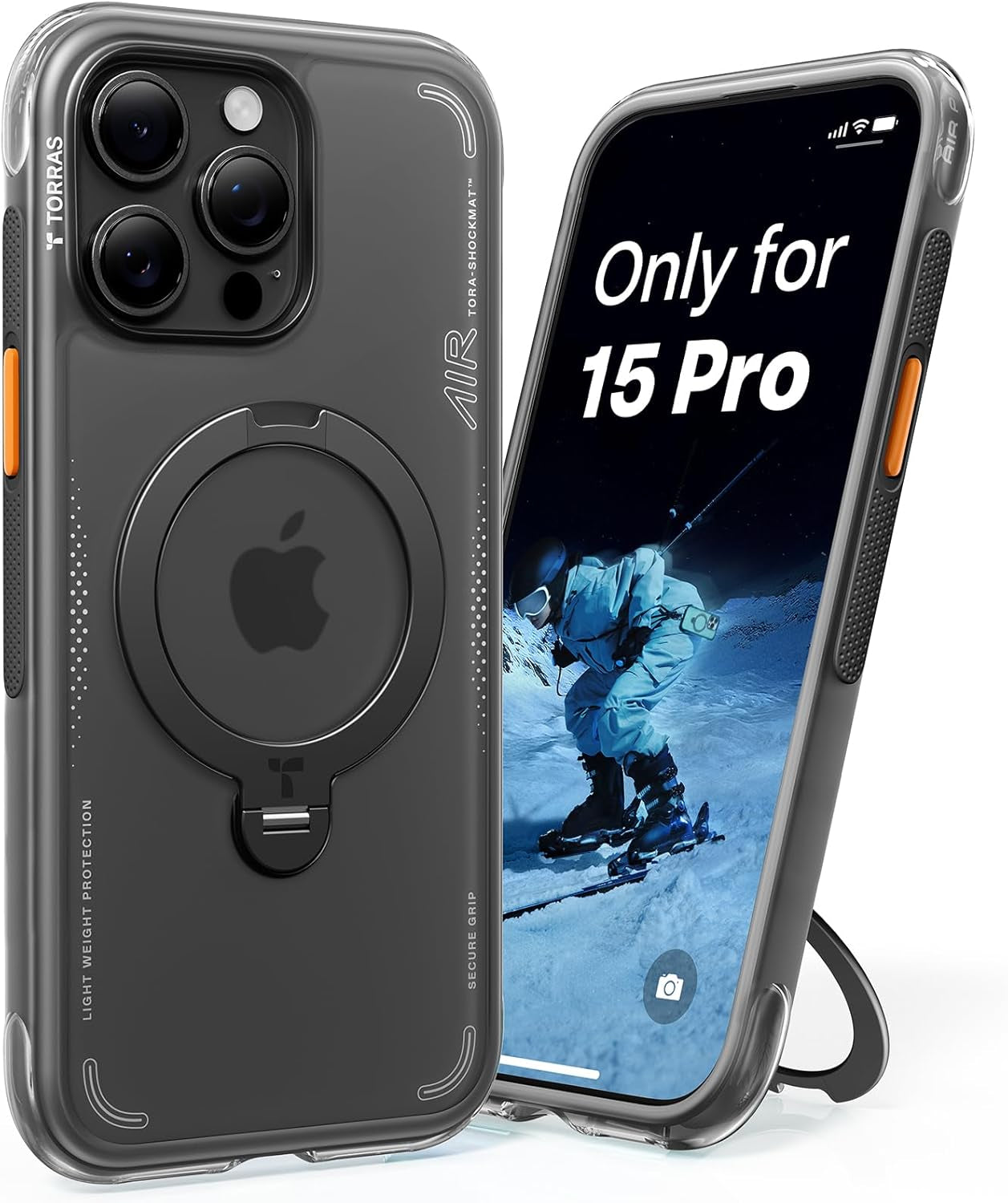 TORRAS Ostand Q3 Air for Iphone 17 Pro Max Case with 360 Magnetic Stand, Fit for Magsafe, Mil-Grade Drop Tested, Camera Control Button, Shockproof Phone Case for Iphone 17 Pro Max 6.9", Midnight Blue