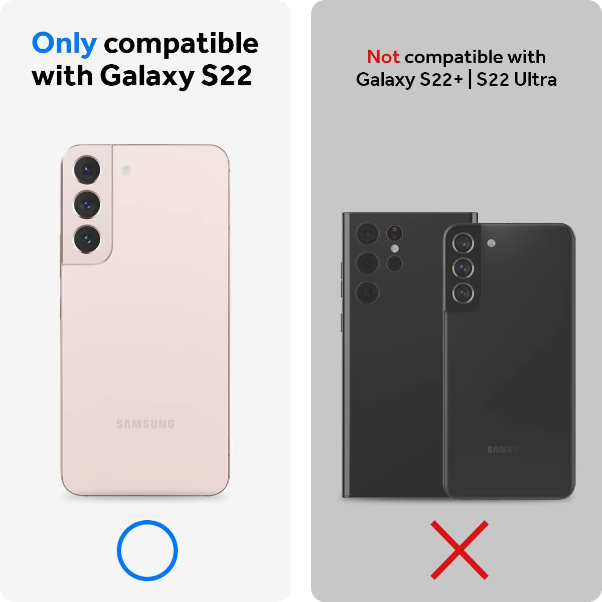 Caseology Parallax for Galaxy S22 Case, Enhanced Ergonomic Design - Indi Pink