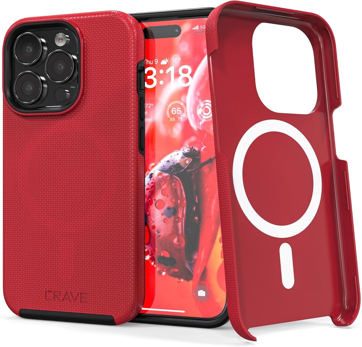 Crave Dual Guard for Iphone 15 Pro Case, Compatible with Magsafe Shockproof Protection Dual Layer Case for Apple Iphone 15 Pro (6.1") - Forest Green  Crave   