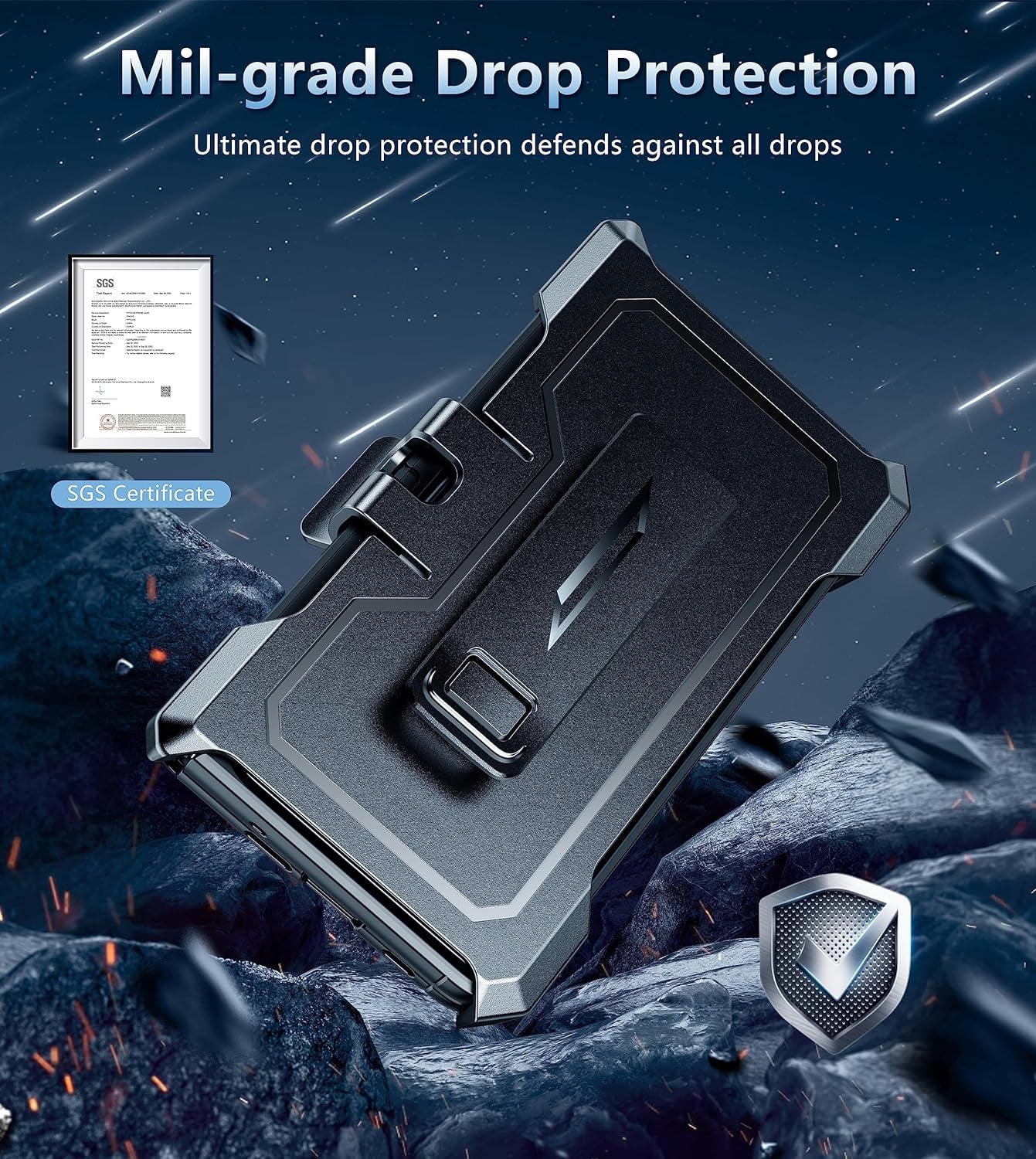 FNTCASE for Google Pixel Fold Case: Rugged Shockproof Cover with Kickstand & Holster | Drop Proof Hinge Protection Screen Protector Military Grade Tough Slim Protective 5G Phone Shell Black  FNTCASE   