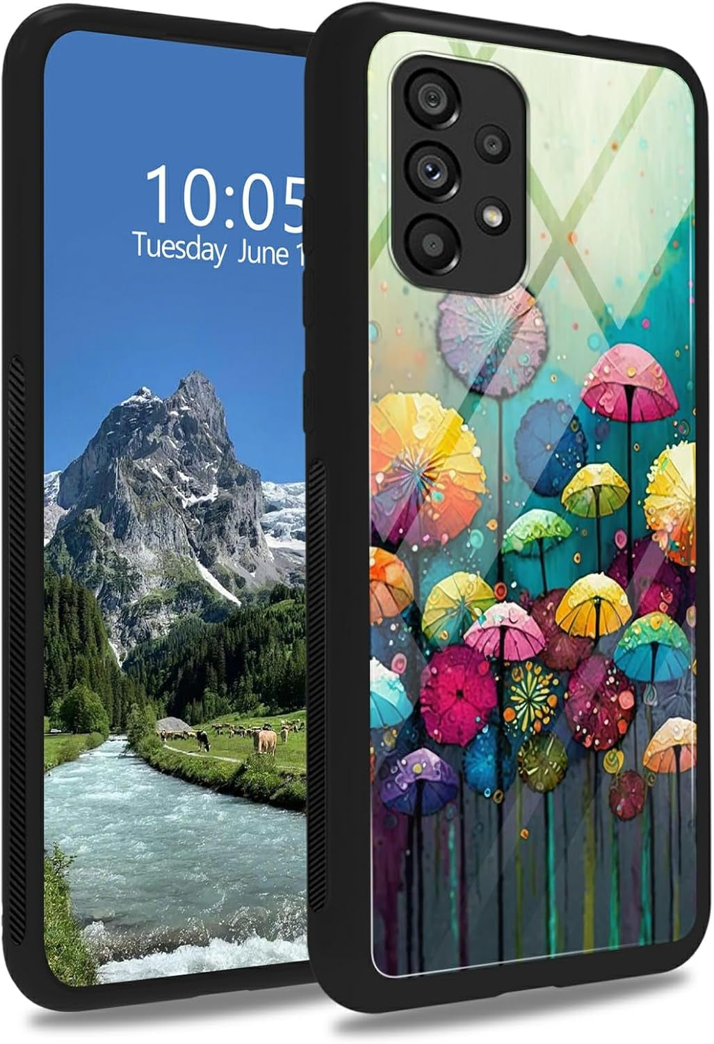 Case for Samsung Galaxy A14 5G,Galaxy A14 5G Case,Tempered Glass Back Cover Soft TPU Bumper Fashion Men Women Phone Case Shockproof Protective Cover for Samsung A14 5G,Astronaut