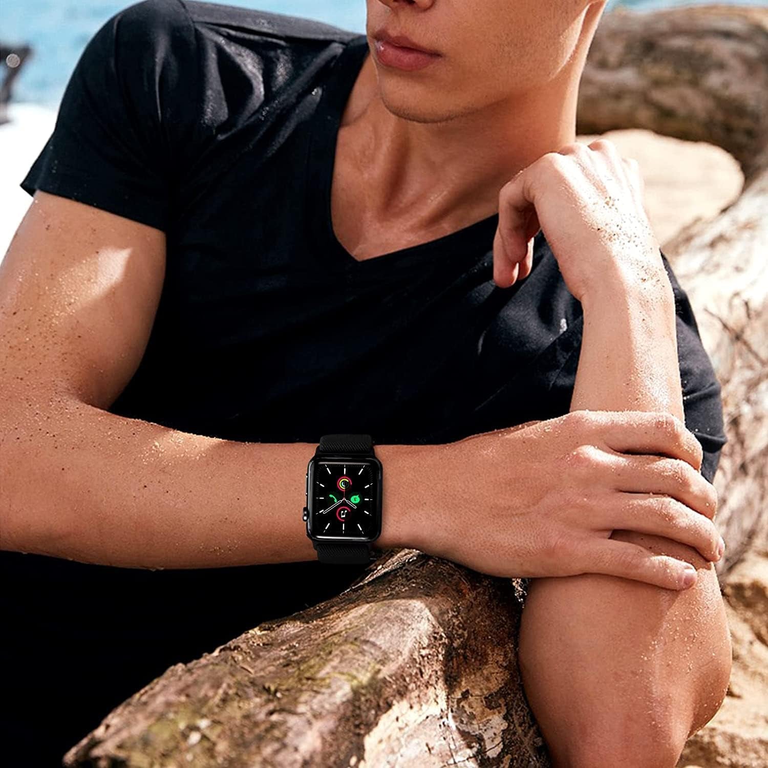 12 Pack Stretchy Nylon Bands Compatible with Apple Watch Band 40Mm 45Mm 44Mm 41Mm 38Mm 49Mm 42Mm for Women Men,Elastic Solo Loop Braided Straps for Iwatch Band Series 9 SE 8 7 6 5 4 3 2 1 Ultra 2/1