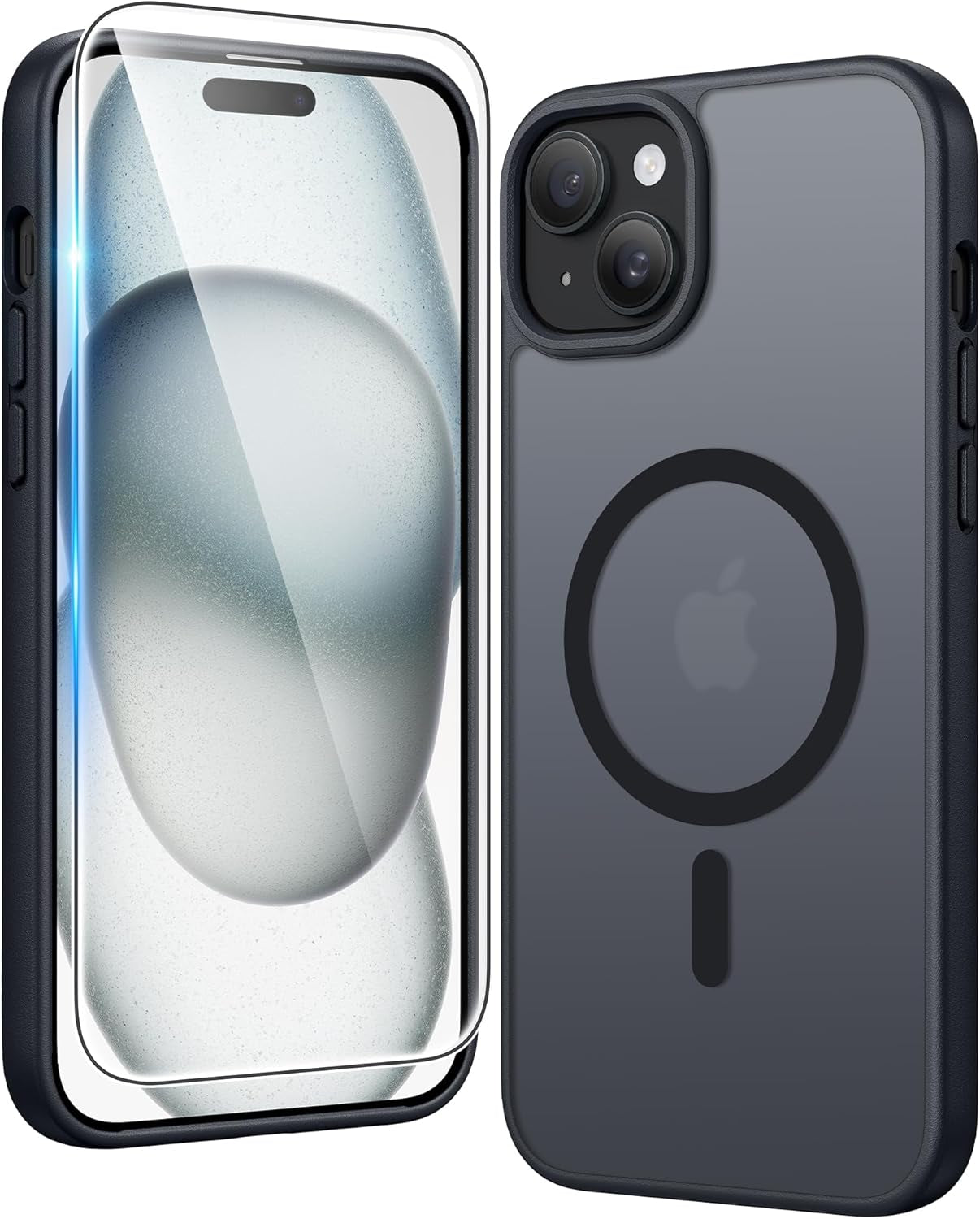 FNTCASE for Iphone 17 Pro-Max Case: Clear Magnetic Phone Cases with Screen Protector Compatible with Magsafe Slim anti Yellowing Rugged Shockproof Protective Transparent Cell Cover (A-Clear)