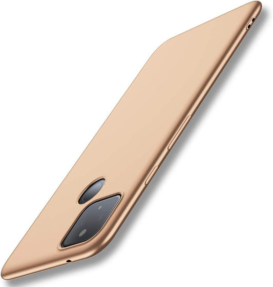 X-Level Google Pixel 5 5G Case Slim Fit Mobile Phone Case Soft Flexible TPU [Guardian Series] Matte Finish Ultra-Thin Light Coating Grip Full Protective Cell Phone Back Cover for Google 5 5G-Gold  pipilu Gold  