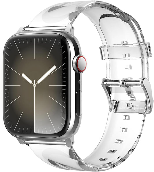 Elago Clear Band Compatible with Apple Watch Band Ultra2/Ultra/Se/9/8/7/6/Se/5/4/3/2/1 38Mm 40Mm 41Mm 42Mm 44Mm 45Mm 49Mm – Transparent Protective Band, Watch Strap Connector Included