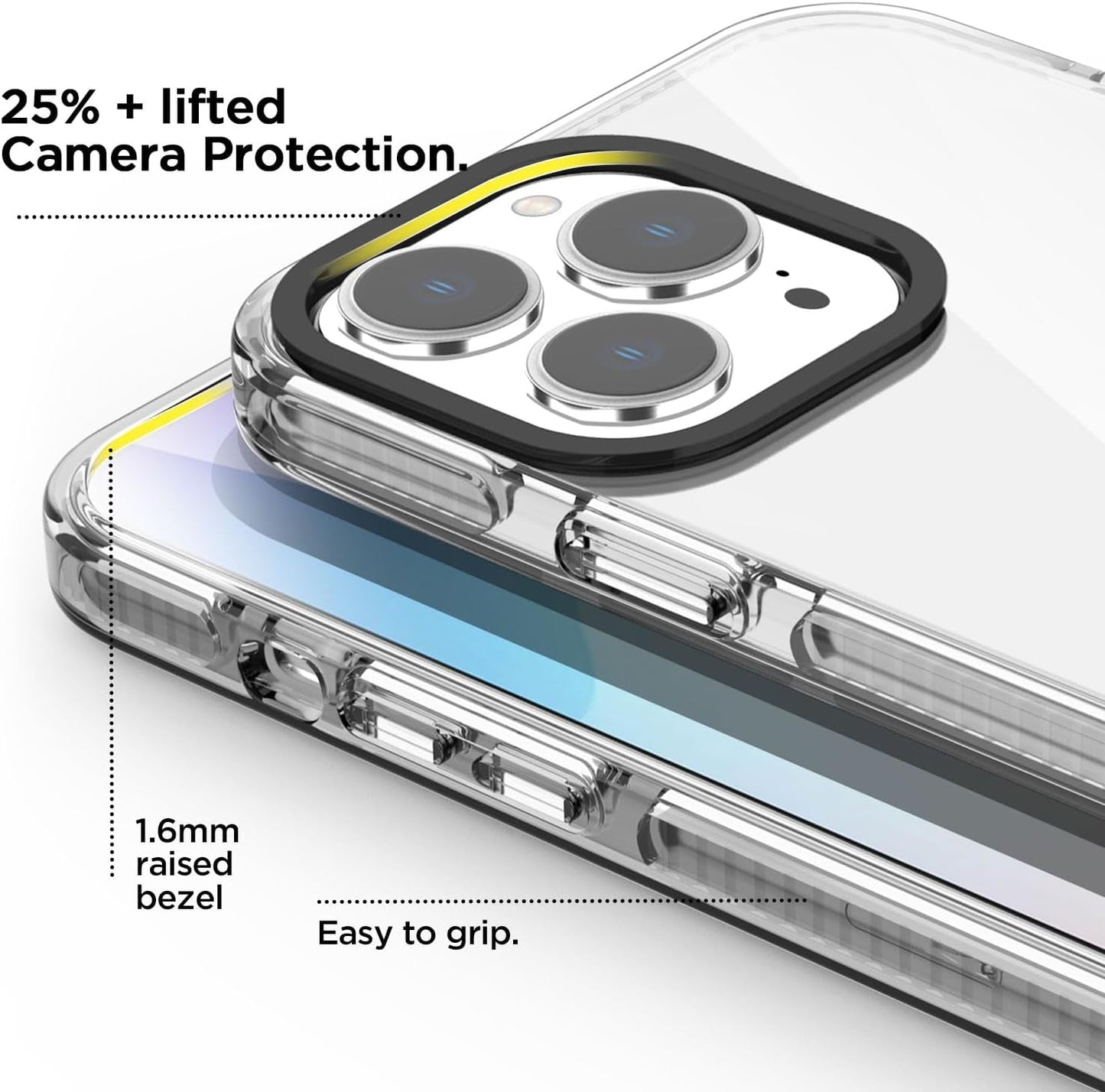 Aicase Compatible with Iphone 15 Pro Max Case Clear, Slim Thin Lightweight Transparent [Non-Yellowing] Vibrant Design Protective Phone  AICase   
