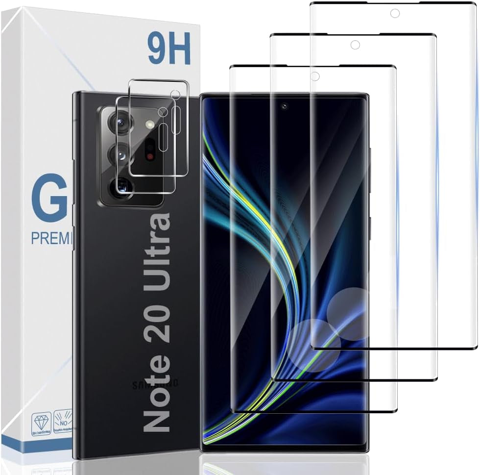 2+2 Pack Galaxy S22 Ultra 5G Privacy Screen Protector and Camera Lens Protection,Anti-Spy Tempered Glass, 3D Full Coverage, Fingerprint Unlock, Free of Bubbles for Samsung Galaxy S22 Ultra 6.8 Inch