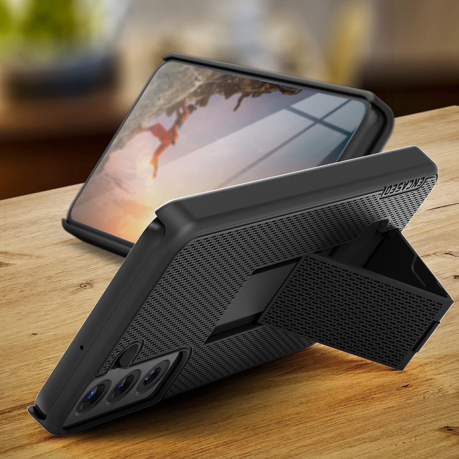 Duraclip Designed for Samsung Galaxy S22 Belt Clip Case, Slim Phone Case with Holster (S22)