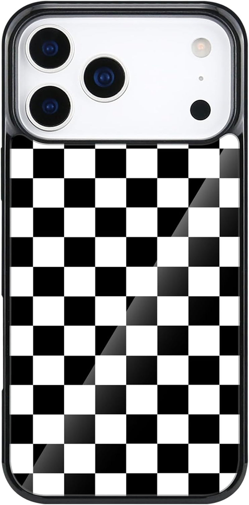 Designed for Iphone 17 Pro Max Case Checkered Pattern [Compatible with Magsafe] Military-Grade Drop Protection Non-Slip Sides Anti-Scratch Back Shockproof Magnetic Case for Iphone 17 Pro Max