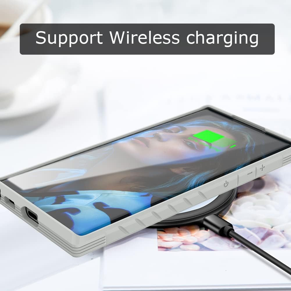 Compatible with Galaxy S22 Ultra Case, 2 in 1 Heavy Duty [Military Grade] Shockproof Drop Protection Case Designed for Samsung Galaxy S22 Ultra 5G Case 6.8 Inches (Multicolor)