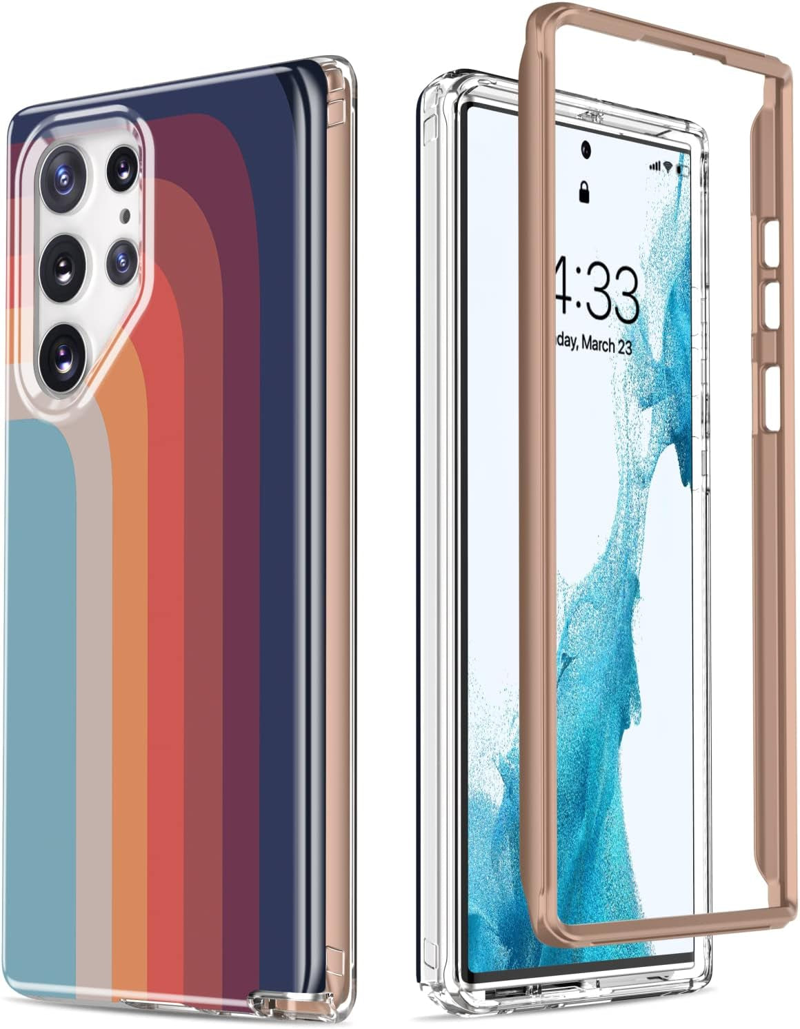 Esdot Compatible with Samsung Galaxy S22 Ultra Case,Passing 21Ft Drop Test,With Fashion Designs for Women Girls,Protective Phone Case for Galaxy S22 Ultra 6.8" Elegant Purple Marble