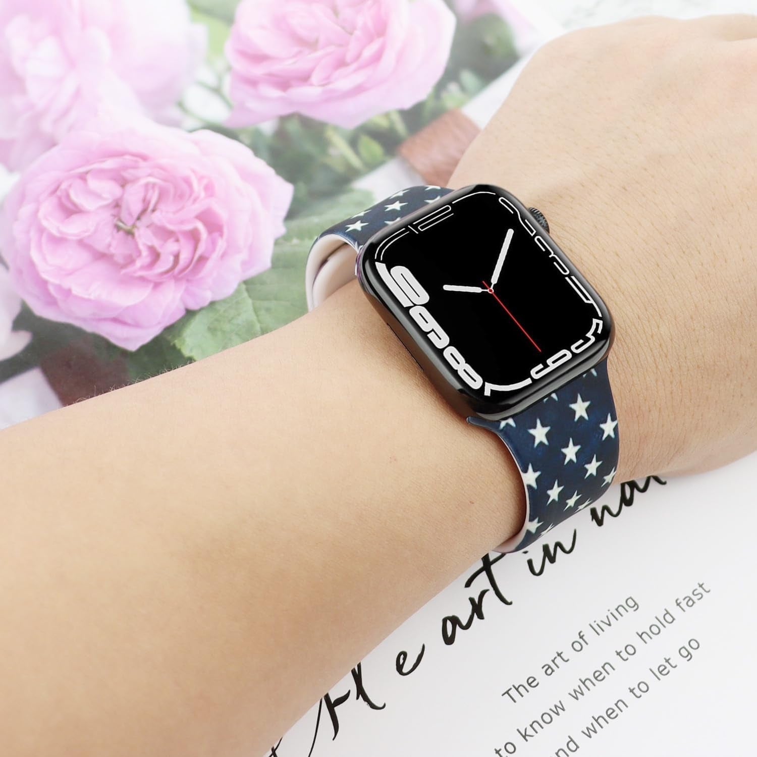 Bands Compatible with Apple Watch 49/45/44/42/41/40/38,Silicone Waterproof Replacement Women Men Bands Strap for Iwatch Series 8 7 6 5 4 3 2 1 SE Ultra