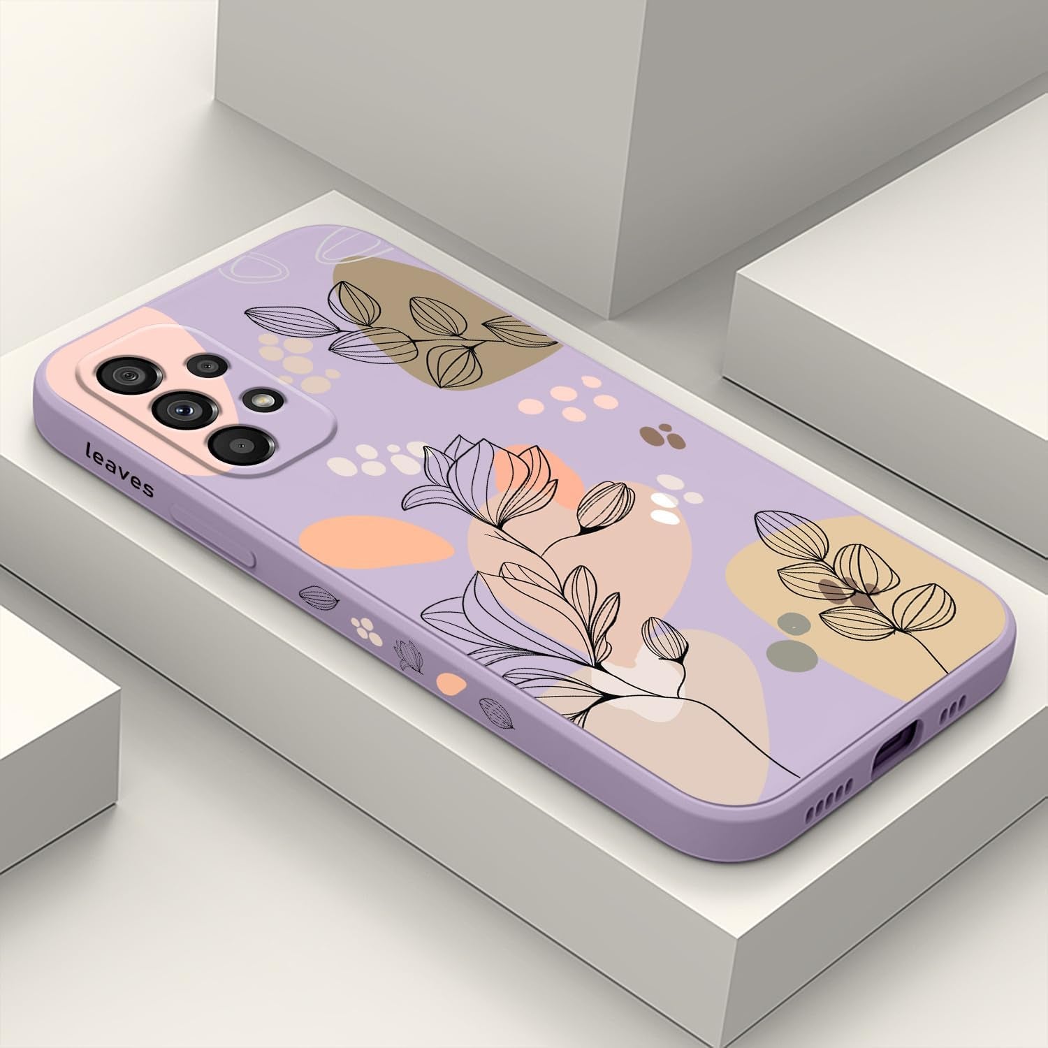 For Samsung Galaxy A53 5G Case Side Creative Design Soft Silicone Drop Protective Flower Case for Samsung A53 5G-Astronaut White