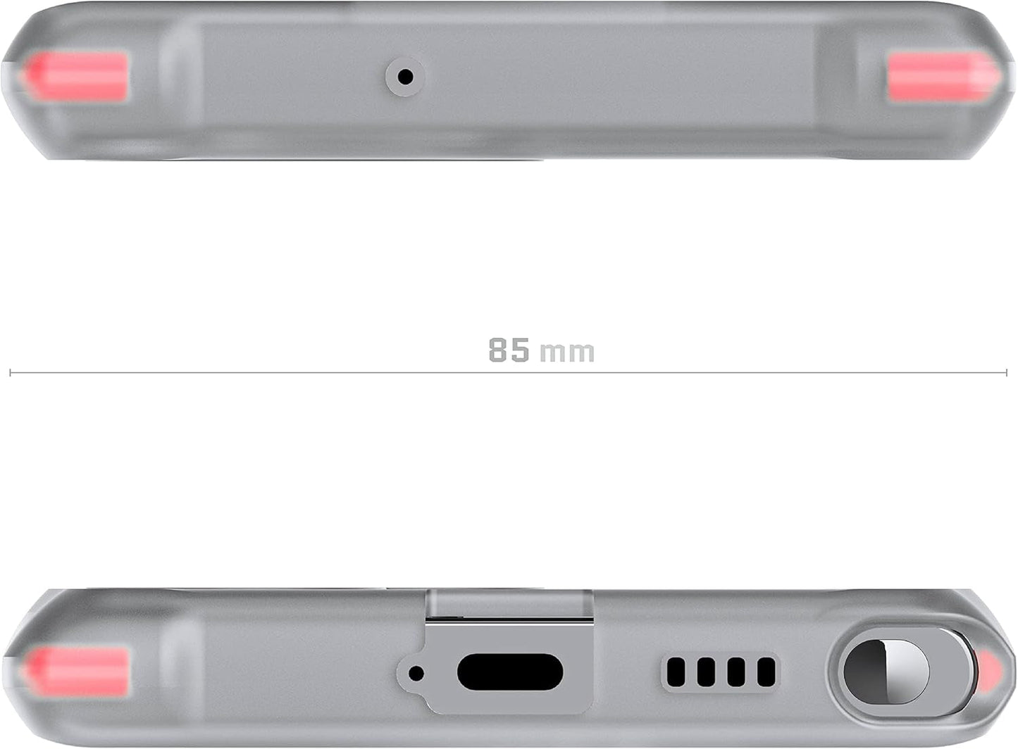 Ghostek COVERT S22 Ultra Case Clear with Spen Stylus Access and Shockproof Protection Premium Slim Lightweight Design Protective Phone Cover Designed for 2022 Samsung Galaxy S22Ultra 5G (6.8") (Clear)