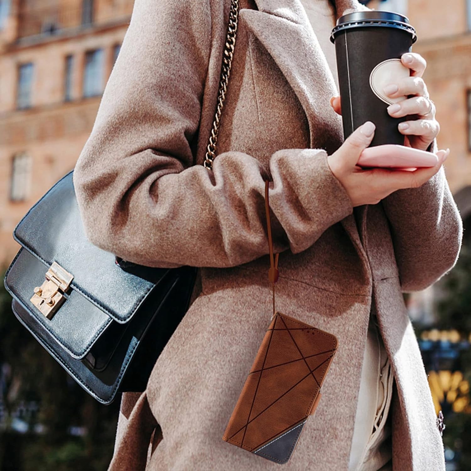 Asuwish Compatible with Samsung Galaxy S22 plus S22+ 5G Wallet Case Tempered Glass Screen Protector Leather Flip Card Holder Stand Cell Accessories Phone Cover for S22+5G S22Plus 22S + S 22 22+ Brown