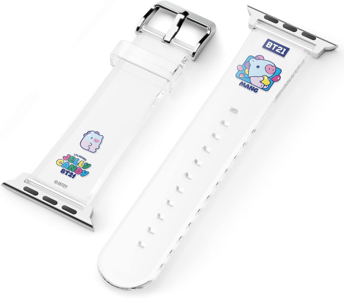 Elago BT21 Band Compatible with Apple Watch Band 38Mm 40Mm 41Mm 42Mm 44Mm 45Mm 49Mm Compatible with Iwatch Series Ultra2/Ultra/Se/9/8/7/6/Se/5/4/3/2/1, Soft Protective Strap [Official Merchandise]