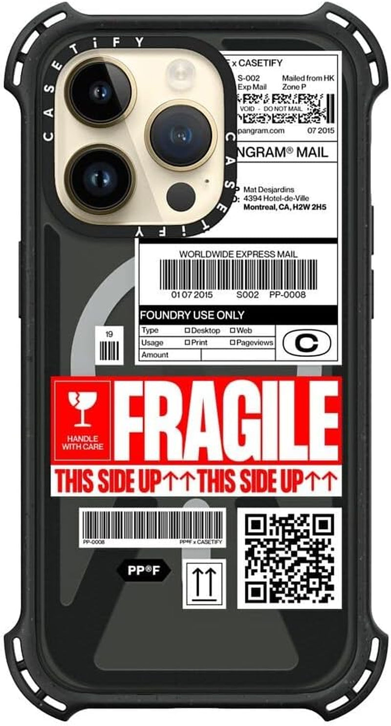 Casetify Bounce Iphone 14 Pro Case [6X Military Grade Drop Tested / 21.3Ft Drop Protection/Compatible with Magsafe] - PP-0008 - Triple Black  CASETiFY   