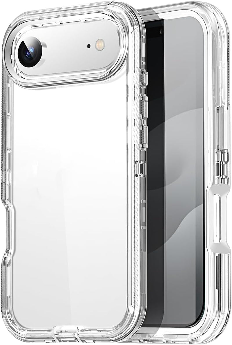 Aicase for Iphone 17 Pro Max Case Clear 3 in 1 Heavy Duty Drop Protection Full Body Rugged Shockproof/Dust Proof 3-Layer Military Protective Tough Durable Cover for Iphone 17 Pro Max 6.3"_910