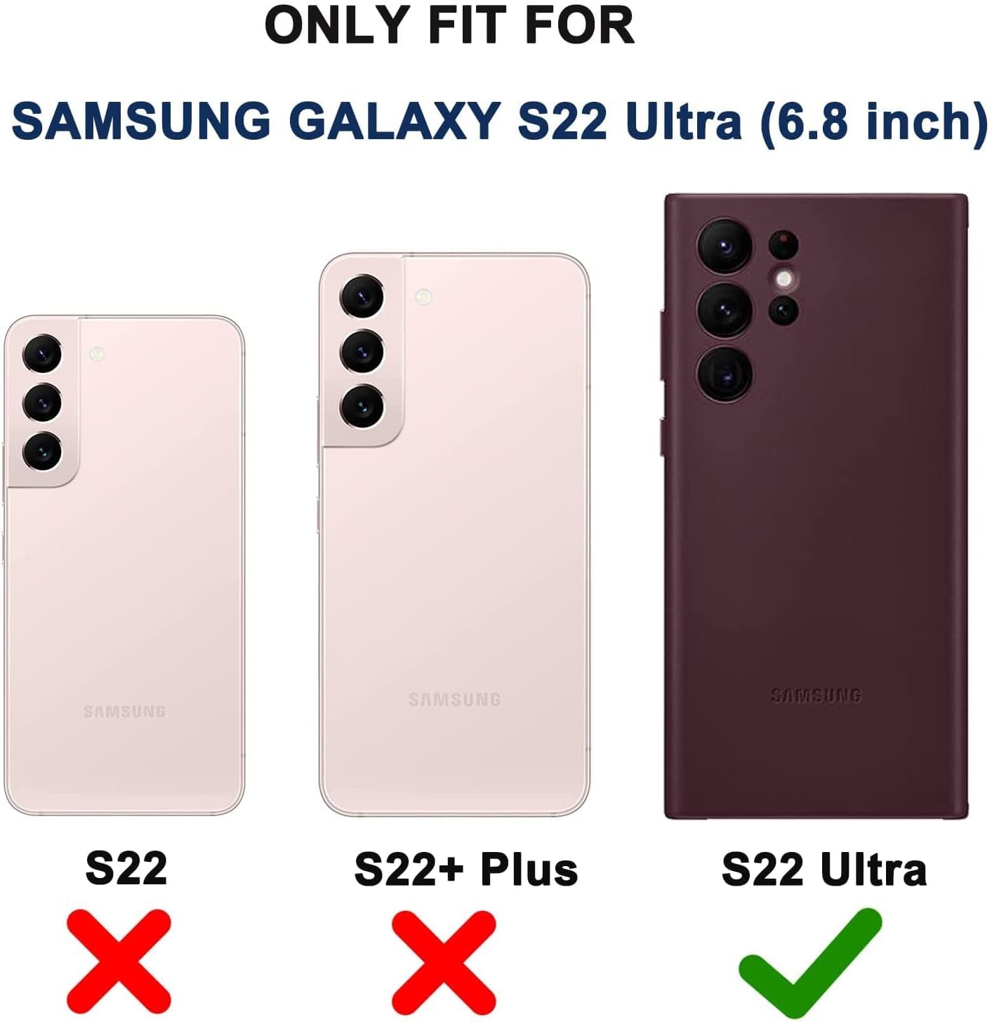 For Samsung Galaxy S22 Ultra Case with Belt Clip Holster, 2X Screen Protector, Military Grade Protection Heavy Duty Full Body Shockproof Rugged Protective Cover for Samsung S22 Ultra 5G (Orange)