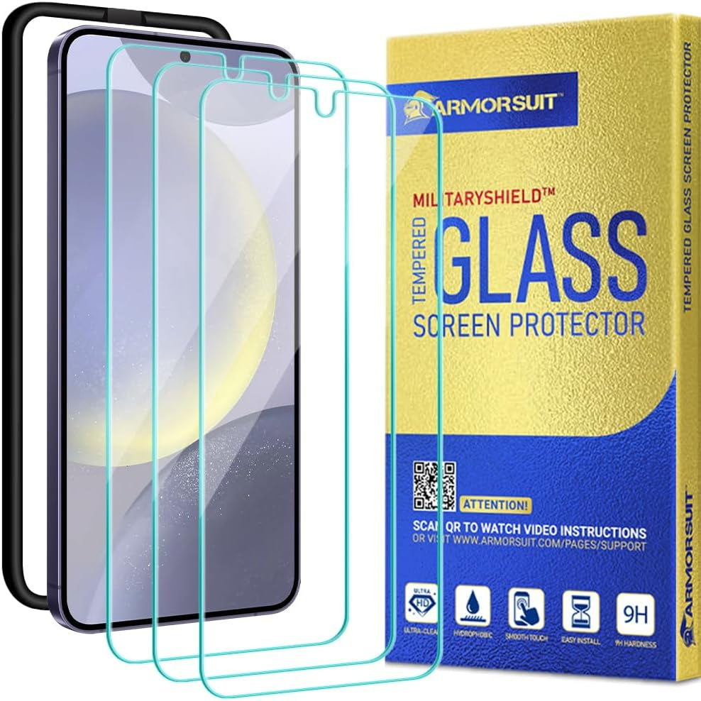 Armorsuit 2 Pack for Samsung Galaxy S24 Ultra Screen Protector (6.8") Case Friendly Militaryshield HD Clear Film - Made in USA