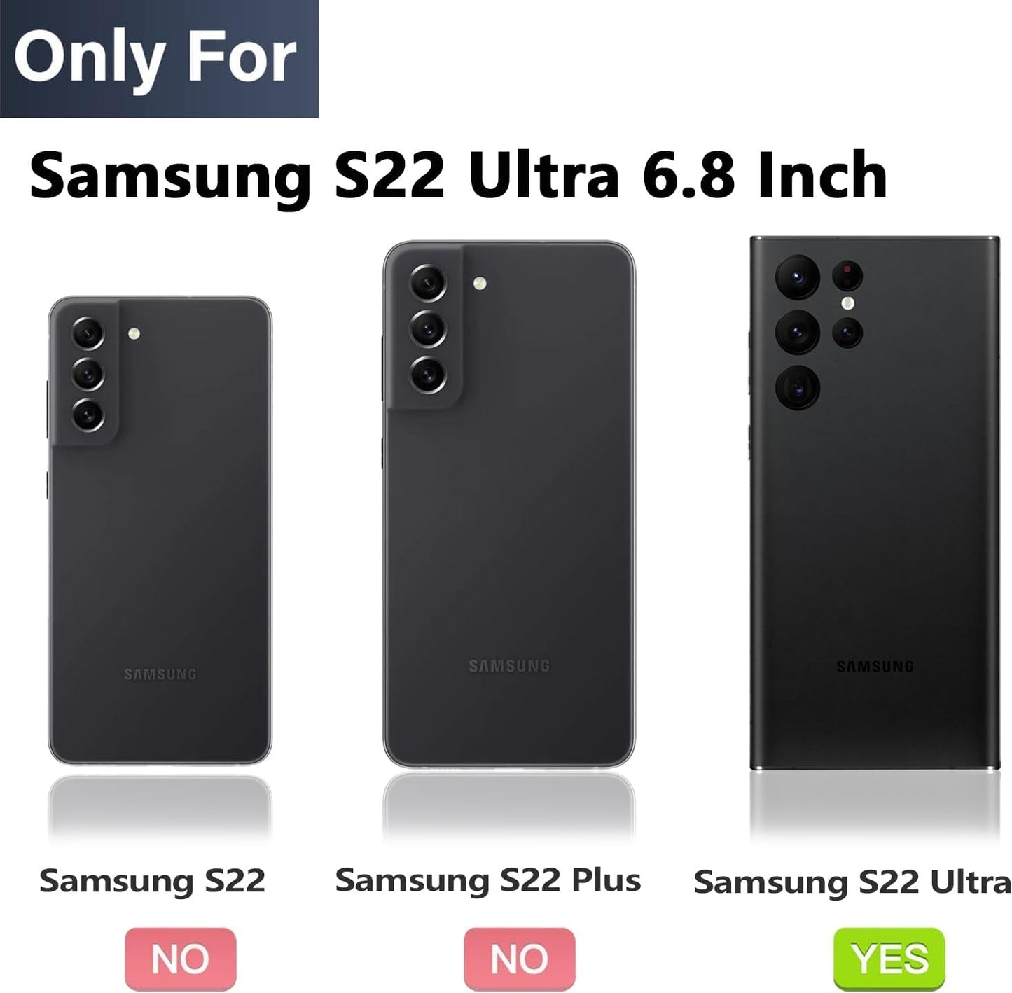 For Samsung Galaxy S22 Ultra Case,Shockproof Dropproof Galaxy S22 Ultra Case,Rugged Heavy Duty Protective for S22 Ultra Case 6.8 Inch (Red/Black)