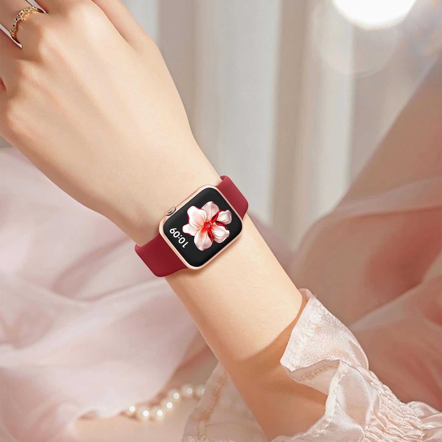 15-Pack Bands Compatible for Apple Watch Bands 42Mm 44Mm 45Mm 38Mm 40Mm 41Mm 49Mm Women Men, Soft Sport Silicone Strap for Iwatch Band Series 9 8 7 6 5 4 3 2 1 SE