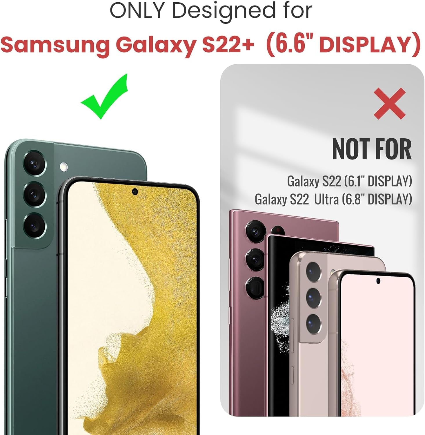 Crossbody for Samsung Galaxy S22 plus Case Wallet【Rfid Blocking】 with 10-Card Holder Zipper Bills Slot, PU Leather Magnetic Shoulder Strap for Galaxy S22 plus 5G Phone Case for Women,Black