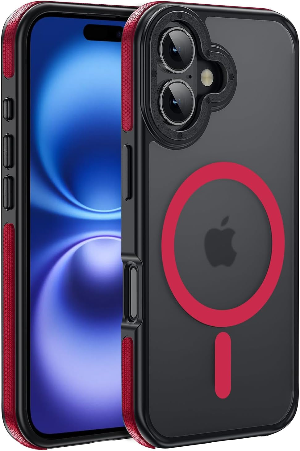 For Iphone 17 Pro Max Case with Camera Lens Protector[10Ft Military-Grade Protection] Compatible with Fit Magsafe Shockproof Slim Thin Cover Case for Iphone 17 Pro Max 6.9 Inch, Orange Bumper