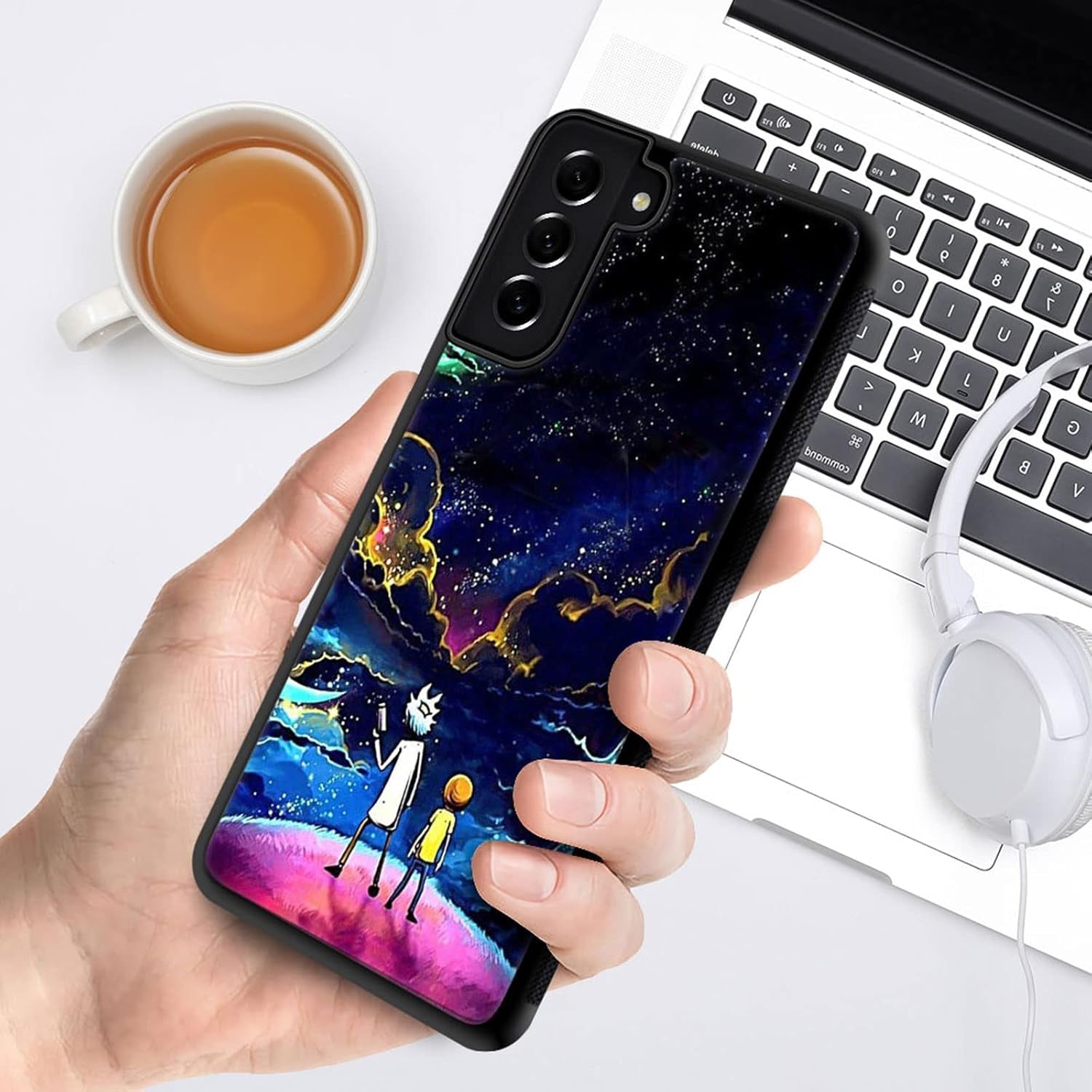 Compatible with Samsung Galaxy S22 plus Case with Beautiful Fantasy Sky Pattern Design Plastic Samsung Galaxy S22 plus Case TPU Bumper Protective Case Samsung Galaxy S22 Plus