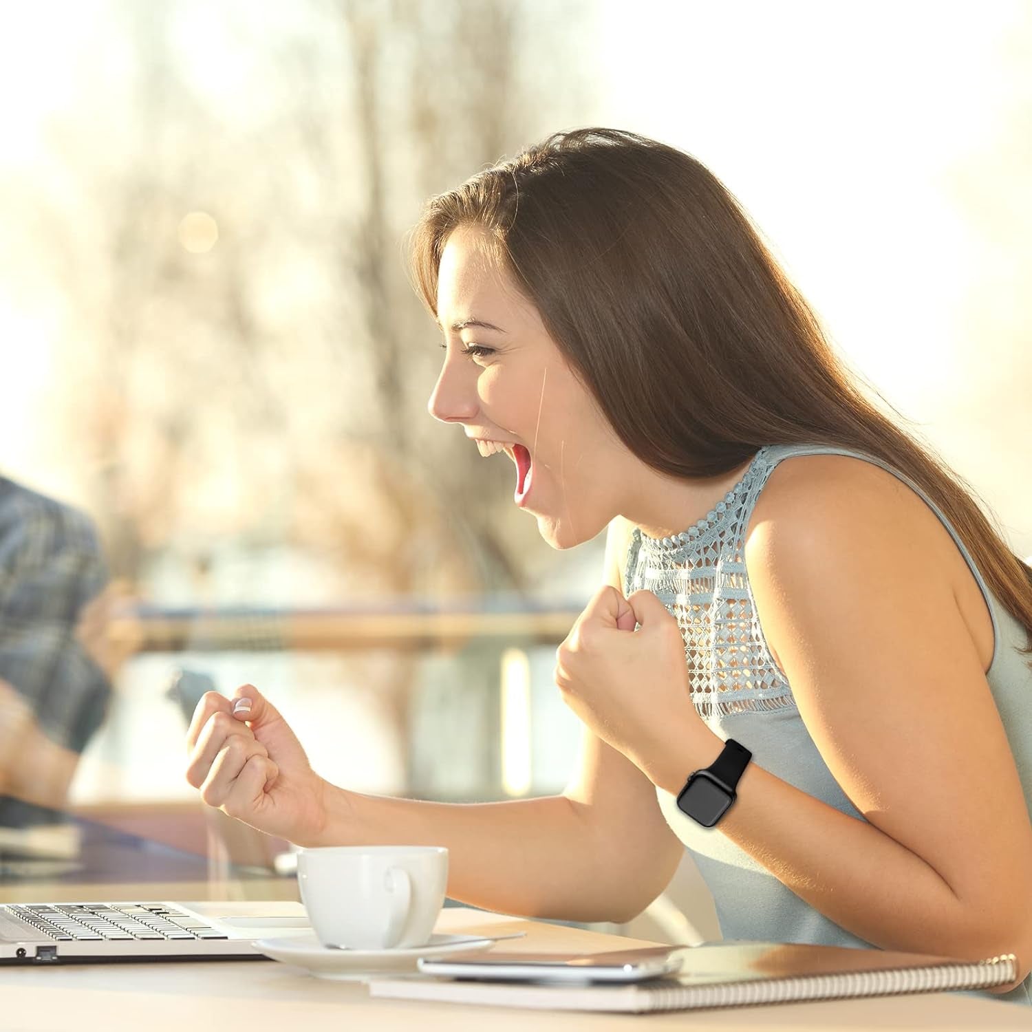 Bands Compatible with Apple Watch Band 45Mm 44Mm 42Mm 49Mm 38Mm 40Mm 41Mm for Women Men, Soft Silicone Sport Replacement Strap Wristband for Iwatch Series 8 SE 7 6 5 4 3 2 1, 8 Pack