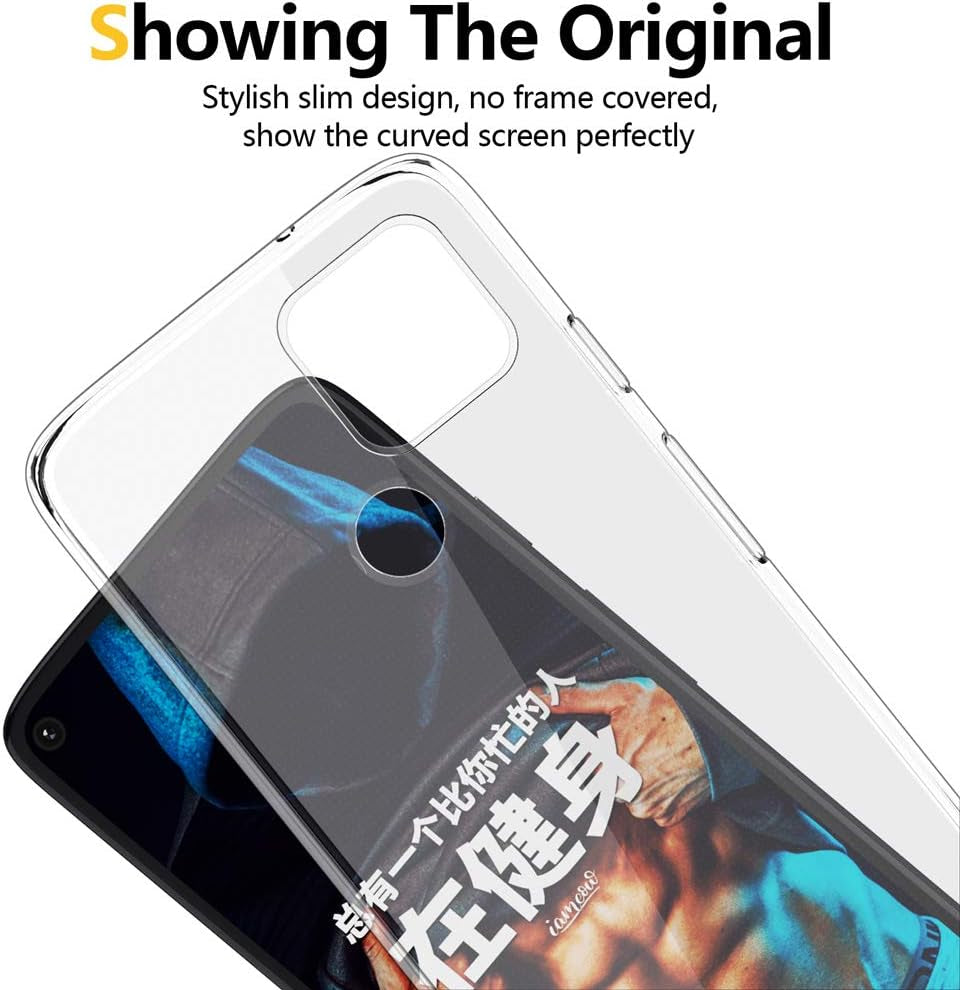 For Pixel 5 Case Clear Slim Thin Soft Skin Flexible TPU Scratch Resistant Silicone Gel Shockproof Protective Cases Cover for Google Pixel 5,Crystal Clear  DONGDEAR   