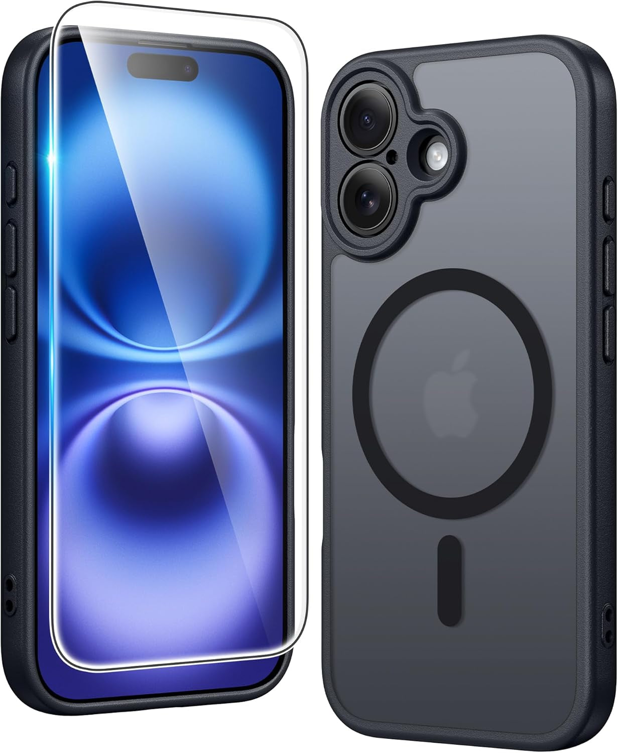 FNTCASE for Iphone 17 Pro-Max Case: Clear Magnetic Phone Cases with Screen Protector Compatible with Magsafe Slim anti Yellowing Rugged Shockproof Protective Transparent Cell Cover (A-Clear)