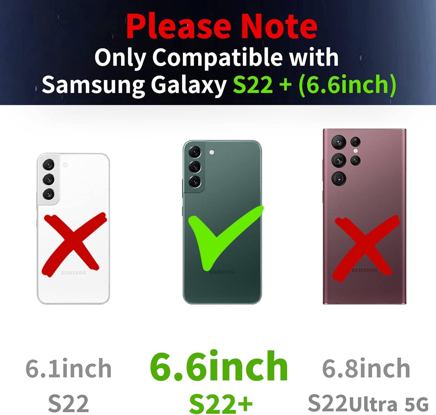 Buleens for Samsung Galaxy S22 plus Case with Astronaut Stand, Women Girls for Galaxy S22 plus Cases, Girly Cute 6D Outer Space Heart Pattern Phone Cover for S22 plus 6.6 Inch Black