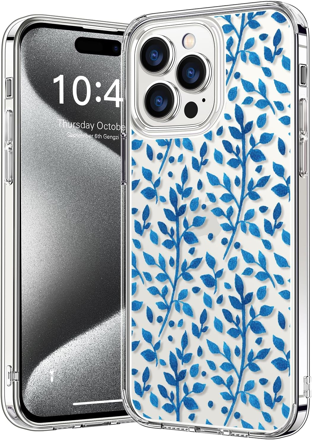 Bicol Compatible with Iphone 15 Pro Case,Crystal Clear Cover with Fashionable Designs for Girls Women,Slim Fit Shockproof Protective Acrylic Phone Case 6.1 Inch,Beautiful Elephant  bicol   