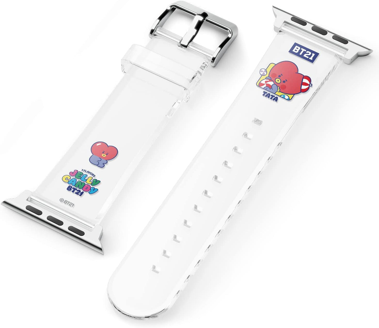 Elago BT21 Band Compatible with Apple Watch Band 38Mm 40Mm 41Mm 42Mm 44Mm 45Mm 49Mm Compatible with Iwatch Series Ultra2/Ultra/Se/9/8/7/6/Se/5/4/3/2/1, Soft Protective Strap [Official Merchandise]