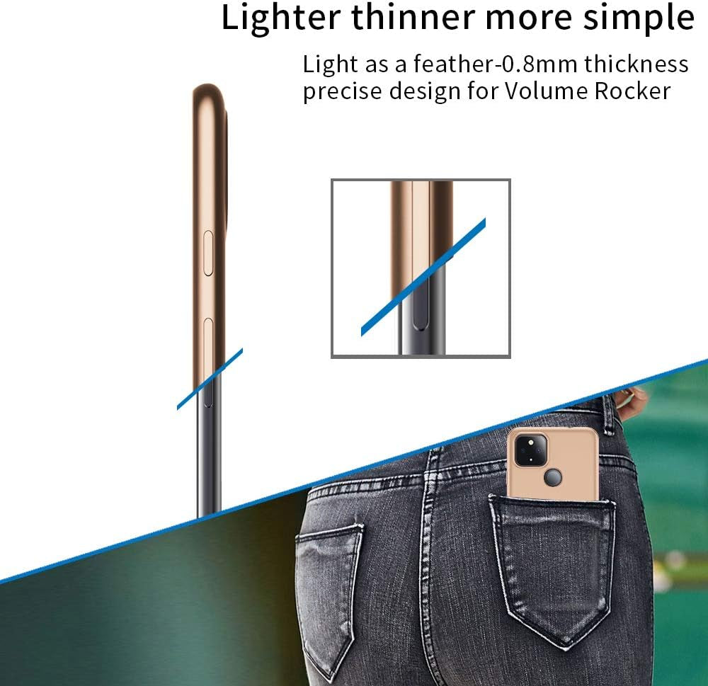 X-Level Google Pixel 5 5G Case Slim Fit Mobile Phone Case Soft Flexible TPU [Guardian Series] Matte Finish Ultra-Thin Light Coating Grip Full Protective Cell Phone Back Cover for Google 5 5G-Gold  pipilu   