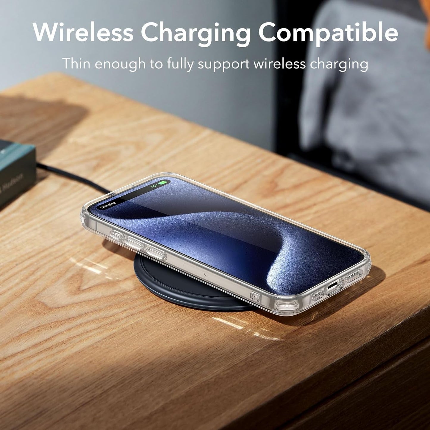 ESR Clear Case for Iphone 15 Pro Case, Shockproof Thin Cover, Yellowing-Resistant Slim Transparent TPU Phone Case, Zero Series, Clear  ESR   