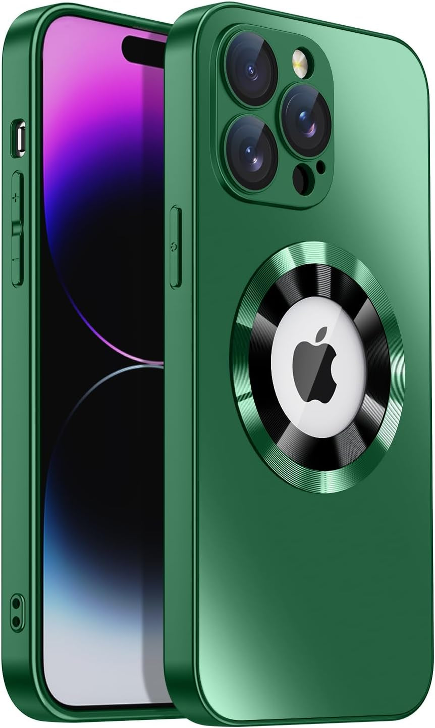 LEKEVO for Iphone 14 Pro Max Case, Compatible with Magsafe, Built-In Camera Lens Protector, Logo View, Magnetic Shockproof Slim Thin Phone Cover, Black  LEKEVO   