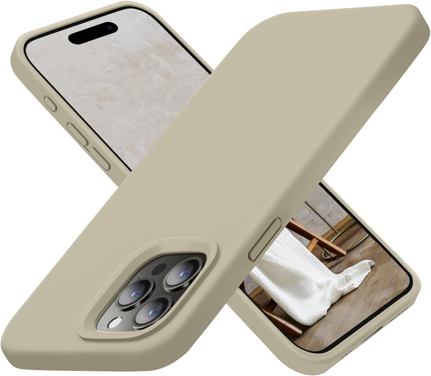 Cordking Designed for Iphone 15 Pro Case, Silicone Ultra Slim Shockproof Protective Phone Case with [Soft Anti-Scratch Microfiber Lining], 6.1 Inch, Alpine Green  Cordking   