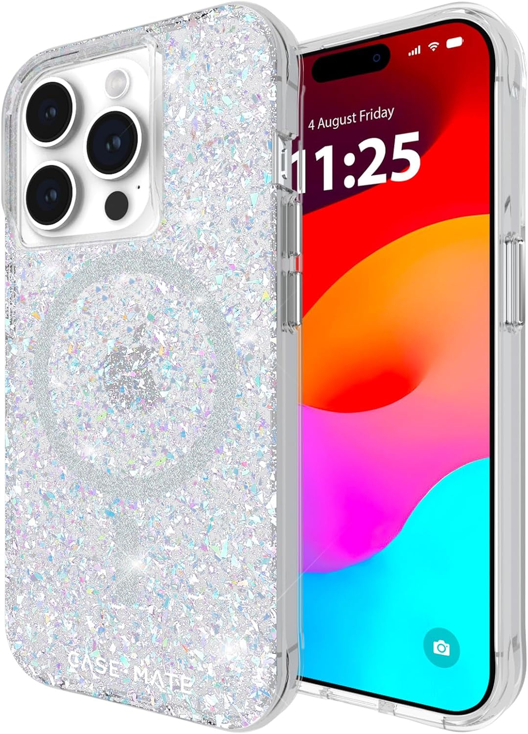 Case-Mate Iphone 15 Pro Case - Soap Bubble [12Ft Drop Protection] [Compatible with Magsafe] Magnetic Cover with Iridescent Swirl Effect for Iphone 15 Pro 6.1", Slim, Shockproof, Anti-Scratch Tech  Case-Mate   