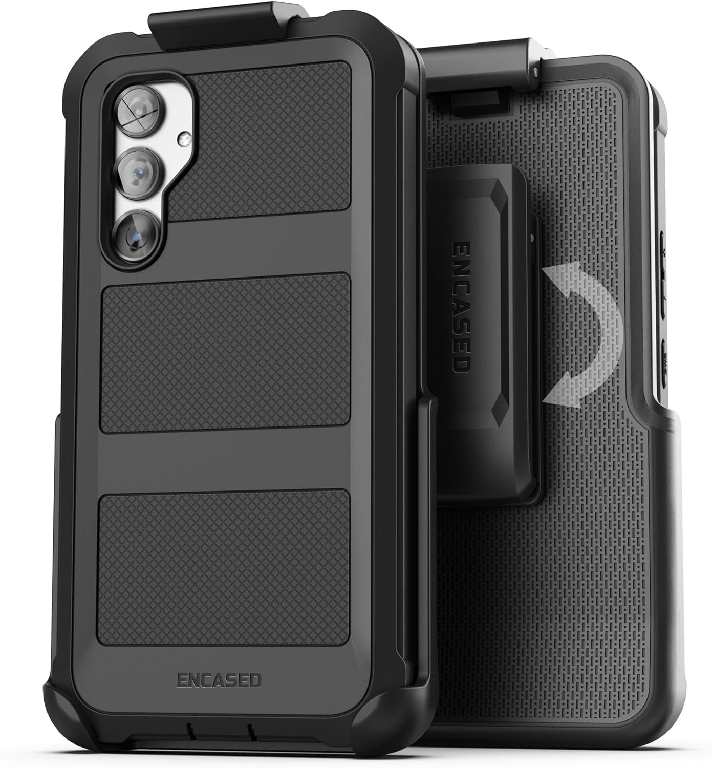 Encased Samsung A53 5G Case with Built-In Screen Protector and Holster Belt Clip (Falcon Armor, Galaxy A53)
