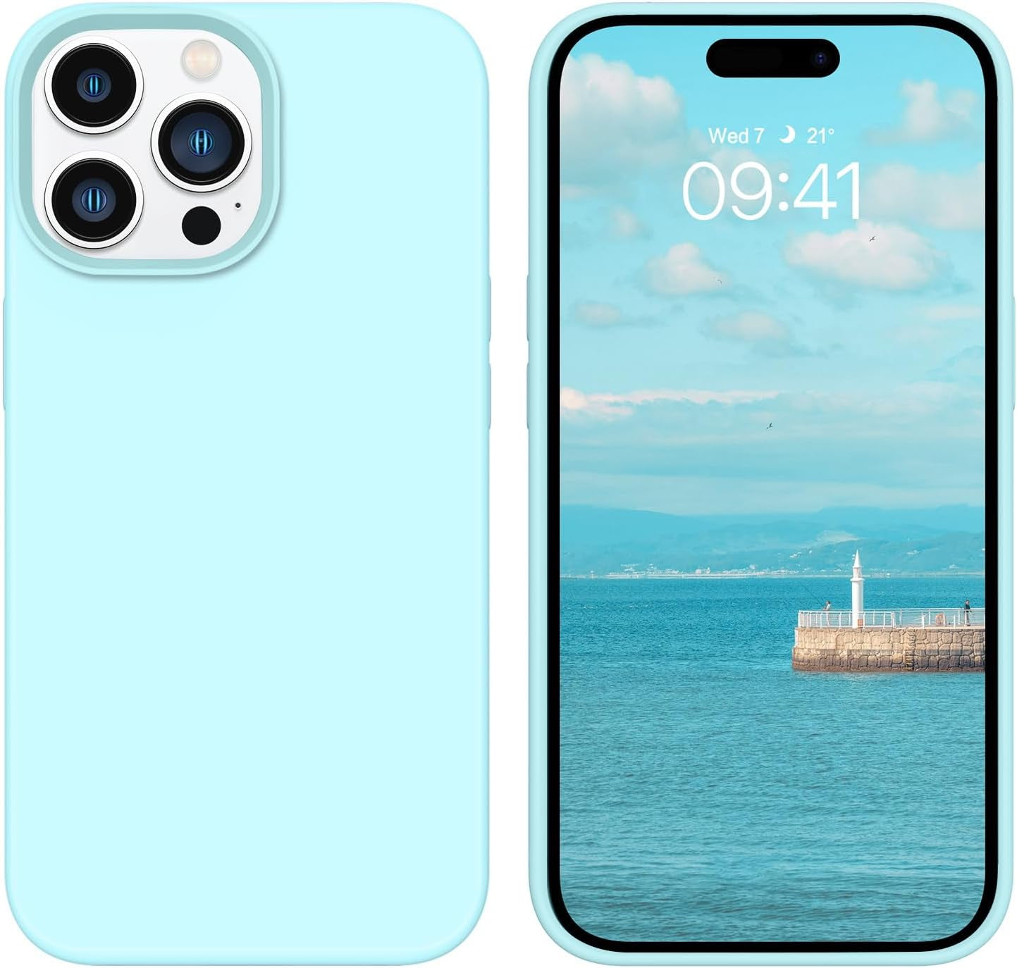 BENTOBEN for Iphone 14 Pro Max Case, Soft Silicone Gel Rubber Bumper Microfiber Lining Hard Back Shockproof Protective Phone Cover for Iphone 14 Pro Max 6.7", Copper Green  BENTOBEN   