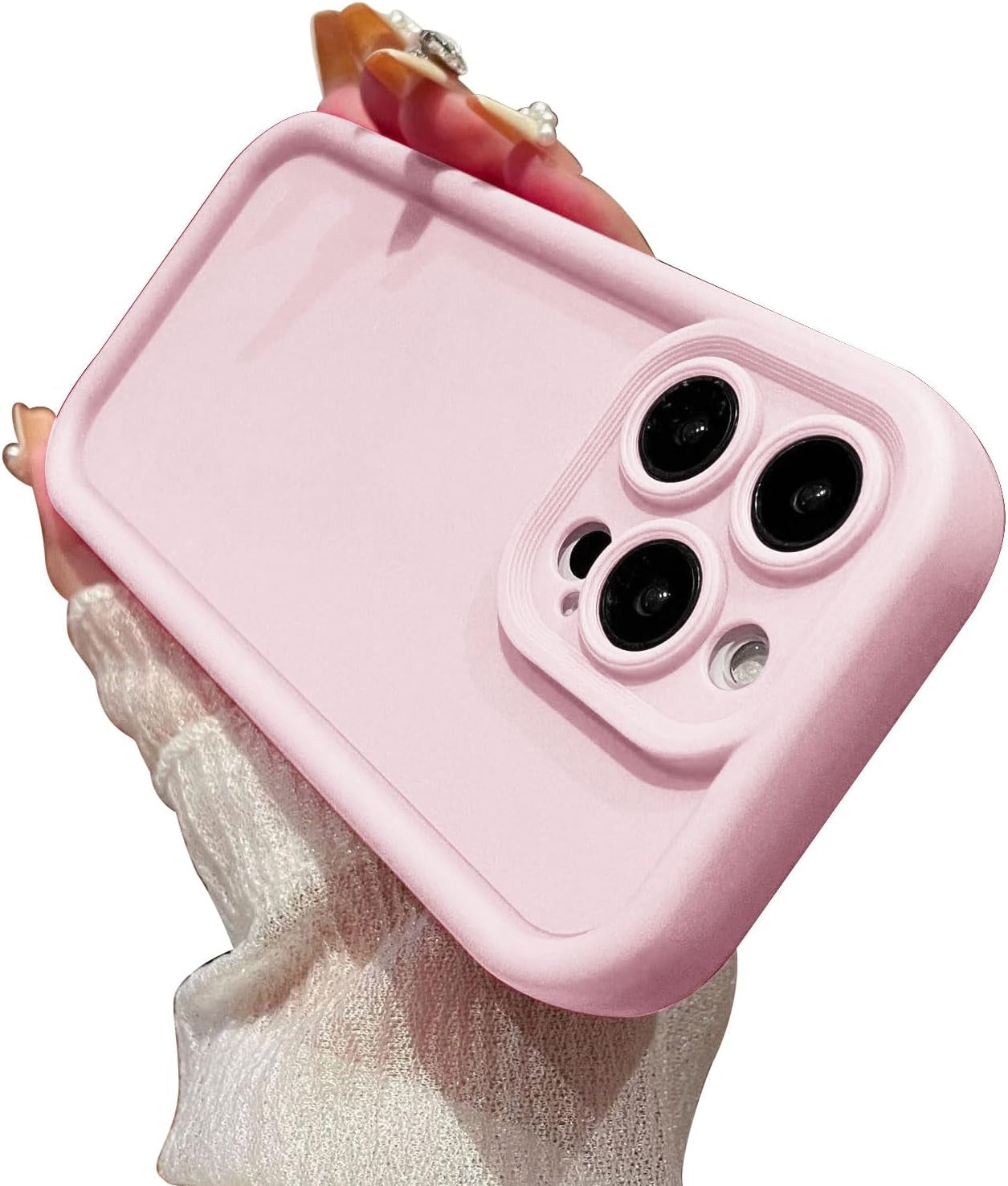 Aitipy Compatible with Iphone 13 Pro Max Case, Slim Soft Gel Rubber TPU Material, Full Camera Protection, Shockproof Protective Phone Case for Women Girls Boys (Red Wine)  Aitipy Pink Iphone 13 Pro Max 