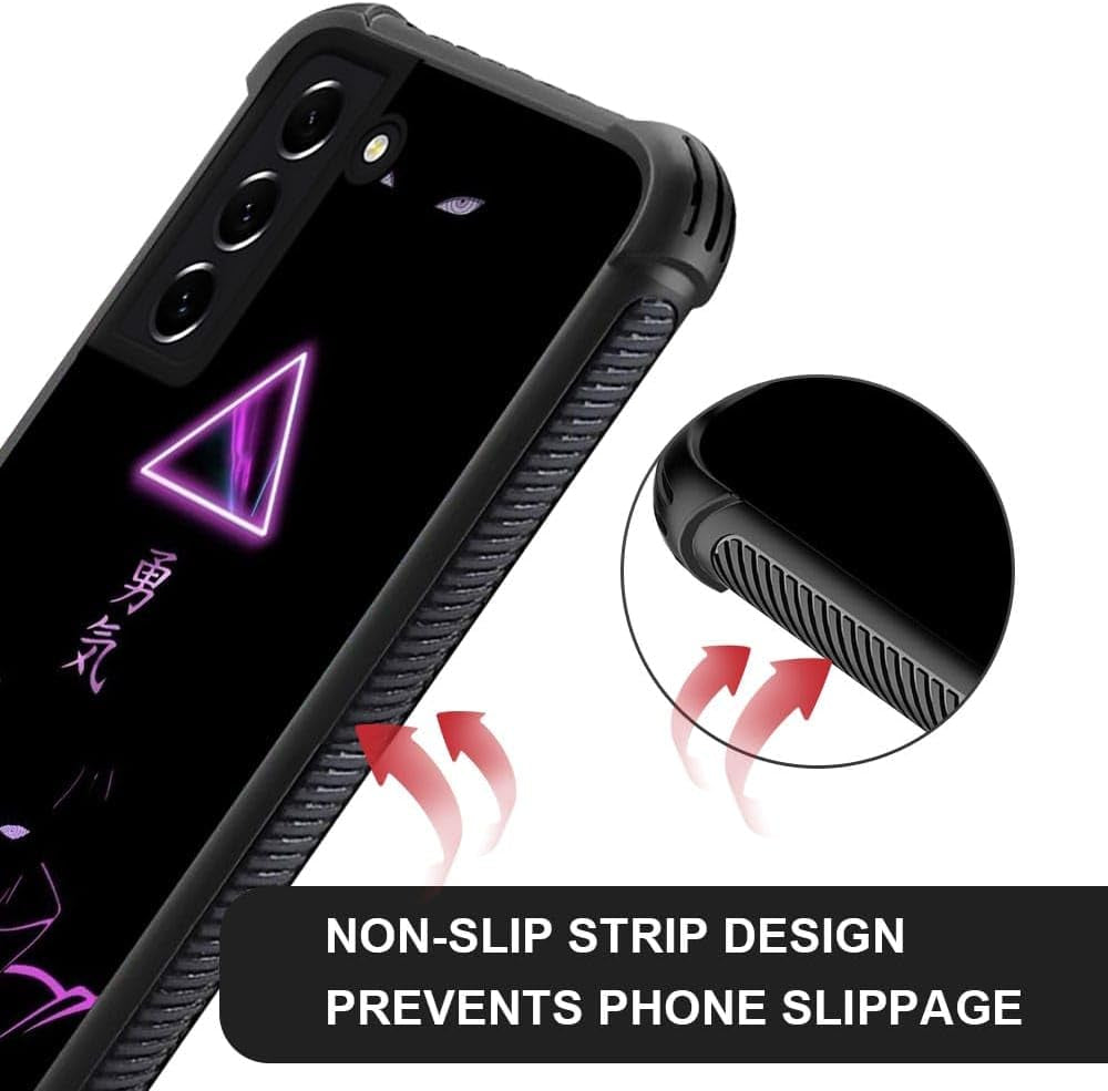 Compatible with Samsung Galaxy S22 plus (6.6 Inch) Case,Logo of Courage Anime Pattern Design Shockproof Non-Slip Case for Apple Samsung Galaxy S22 Plus