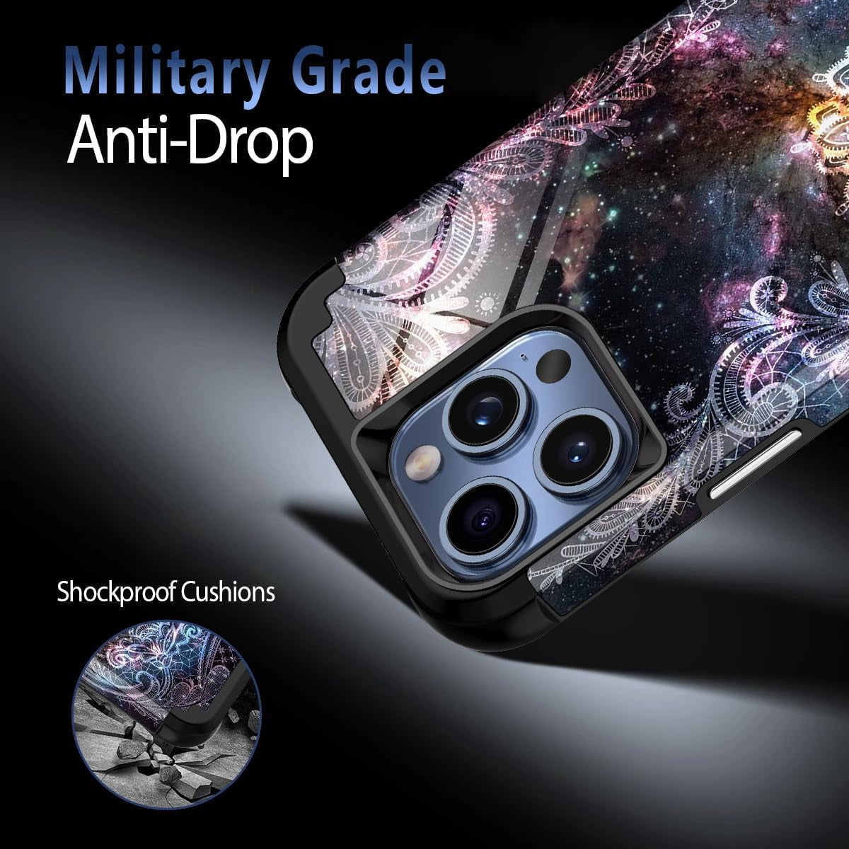 Casetego for Iphone 15 Pro Max Case,Two Layer Heavy Duty Sturdy Shockproof Full Body Rugged Hard Pc+Soft TPU Bumper Protective Girls Cover Case for Apple Iphone 15 Pro Max 6.7 Inch,Black  Casetego   