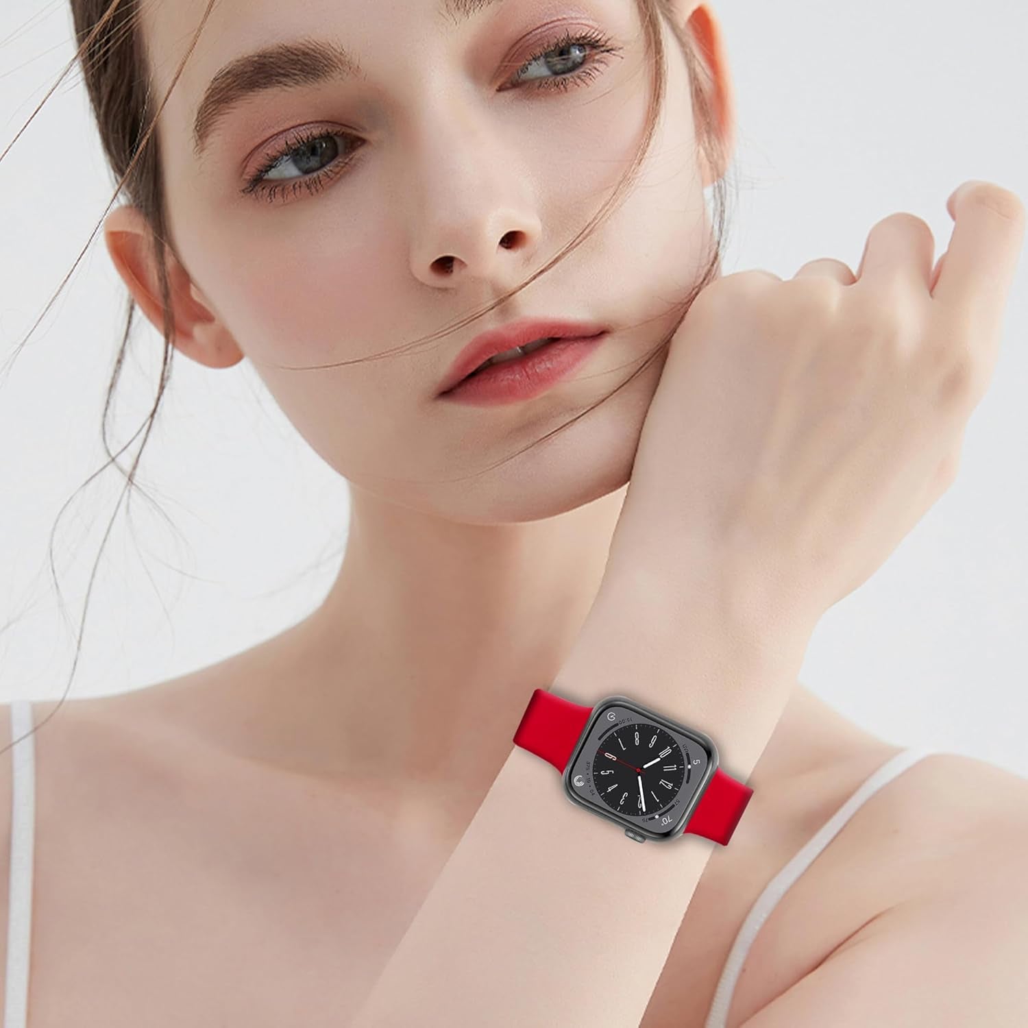 18 Pack Bands Compatible with Apple Watch Band 49Mm 45Mm 44Mm 42Mm 41Mm 40Mm 38Mm for Women Men, Sport Silicone Breathable Replacement Strap for Iwatch Series Ultra 9 8 SE 7 6 5 4 3 2 1